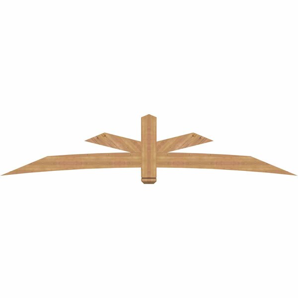 Ekena Millwork Alberta Smooth Timber Gable Bracket, Western Red Cedar, 108"W x 22"H x 3 1/2"D x 5 1/2"F, 5/12 Pitch GBW108X22X0406ALB00SWR - main